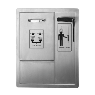 Wall Embedded Emergency Shower & Eye Wash Room, CA-EEWS-316