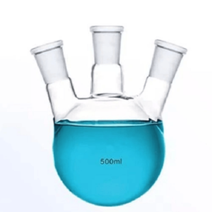 500ml 3-Neck Flat Bottom Glass Flask Lab Bottle, CA-OEM