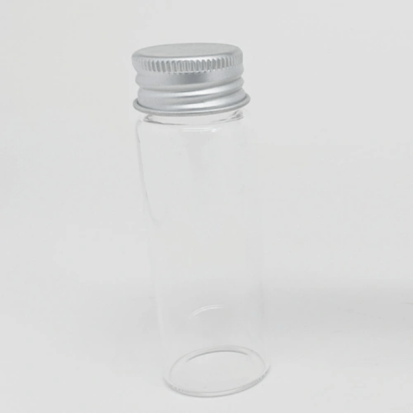 Borosilicate Glass Test Tubes with Aluminum screw cap, CA-RK36001