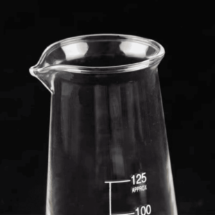 Borosilicate glass 3.3 Conical Beaker with Spout 125ml, CA-11030125