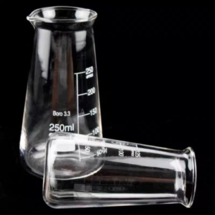 Borosilicate glass 3.3 Conical Beaker with Spout 125ml, CA-11030125