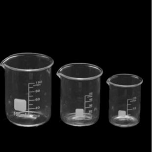 Low Form Boro3.3 Glass Beaker with Spout 400ml, CA-11020250