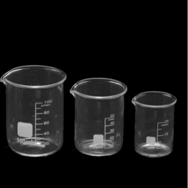 Low Form Boro3.3 Glass Beaker with Spout 400ml, CA-11020250