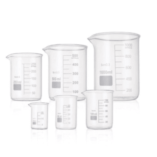 Borosilicate 3.3 Glass Lab Graduated Beaker Measuring Cup 200ML, CA-11010200