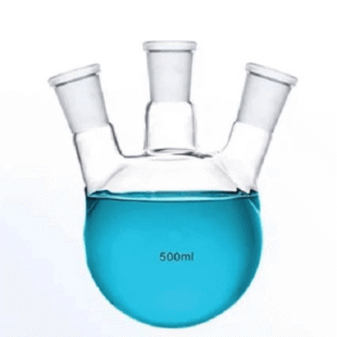 500ml 3 Neck Round Bottom Glass Flask Lab Bottle, CA-OEM
