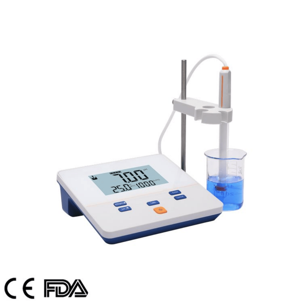 Benchtop-pH-orp-Meter-PH-B100B.png Laboratory Economical Reading Benchtop pH Meter, Digital Electrical Conductivity Testing Meter, CA-PH-B100B