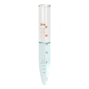 Borosilicate 3.3 Glass Conical Bottom Graduated Centrifuge Tubes 25ml, CA-RK39019/RK39024