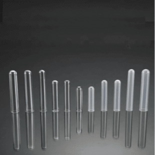 Cylindrical Bottom Plastic Test Tubes 3ml Round Bottom Rimless, CA-RK38001, RK38002, RK38003, RK38004
