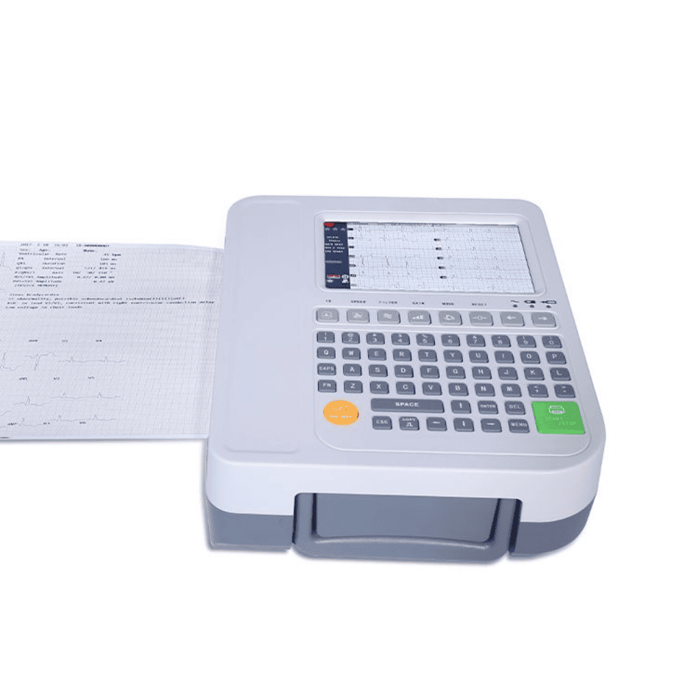 ECG-Machine-12-Channel-ECG-E12-3.png 12 Channel ECG Electrocardiograph Machine, CA-ECG-E12 - Image 2