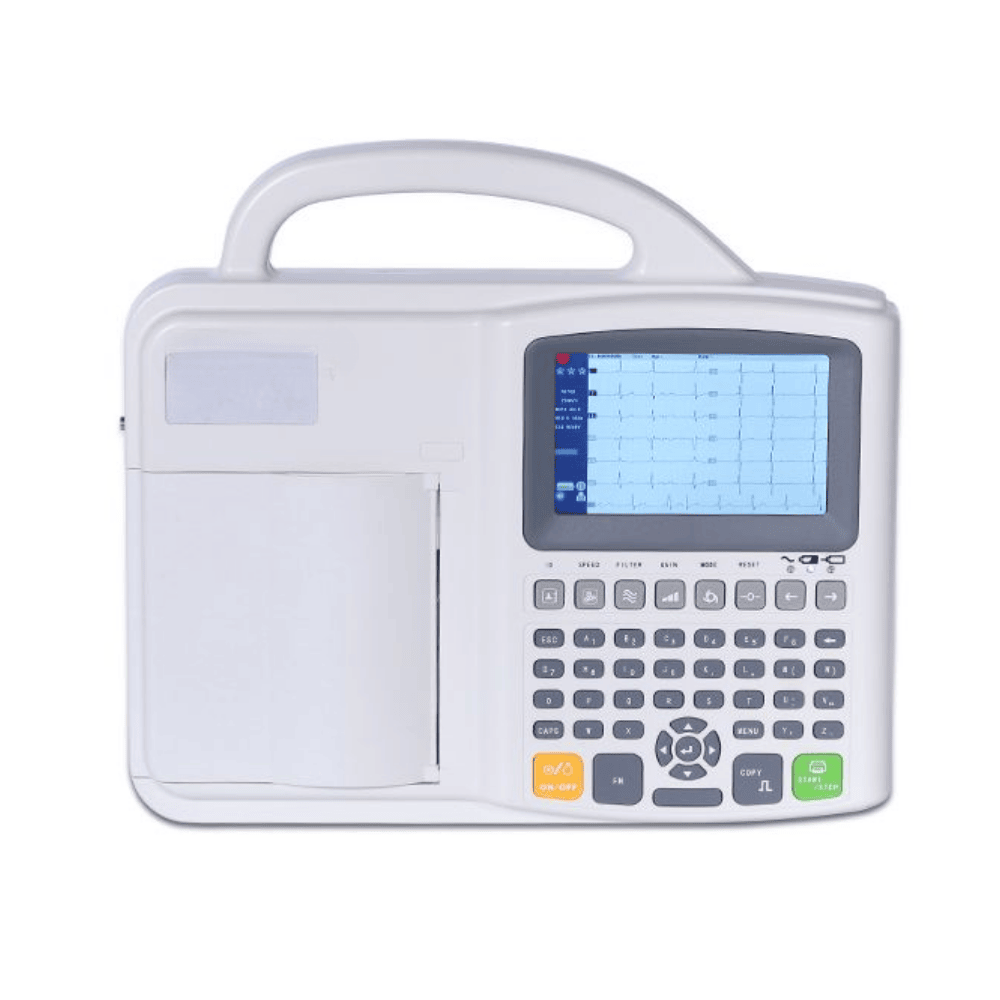 ECG-Machine-3-Channel-CA-ECG-E3.png Telemetry ECG Machine 3 Channel with USB Storage and Color LCD, CA-ECG-E3