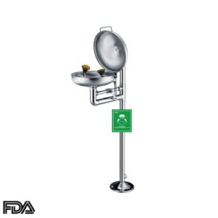 Emergency Shower Eyewash Station Vertical Stainless Steel, CA-EEWS-315