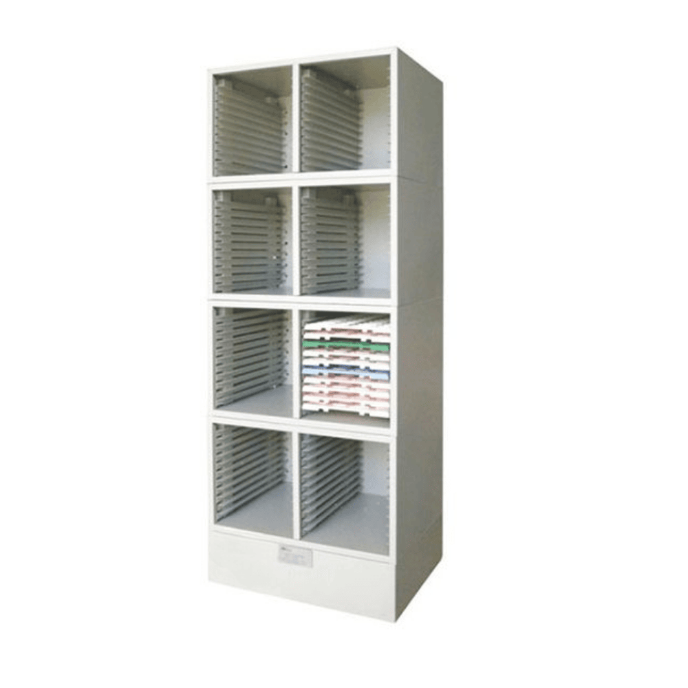 Four-Stack-Cabinet-for-Slide-Drying-Boards-CA-SLDC-104.png Four-Stack Cabinet for Secure Microscope Slide-Drying Boards Storage, CA-SLDC-104
