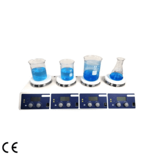 4-Channel LCD Digital Multi-Channel Hotplate Magnetic Stirrer, Multi-position, CA-HPS-M340-S4