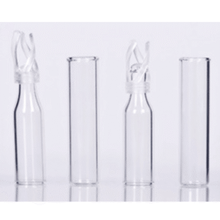 Micro Insert Vial Clear Bevelled Bottom with Assembled Plastic Spring, CA-IV-04