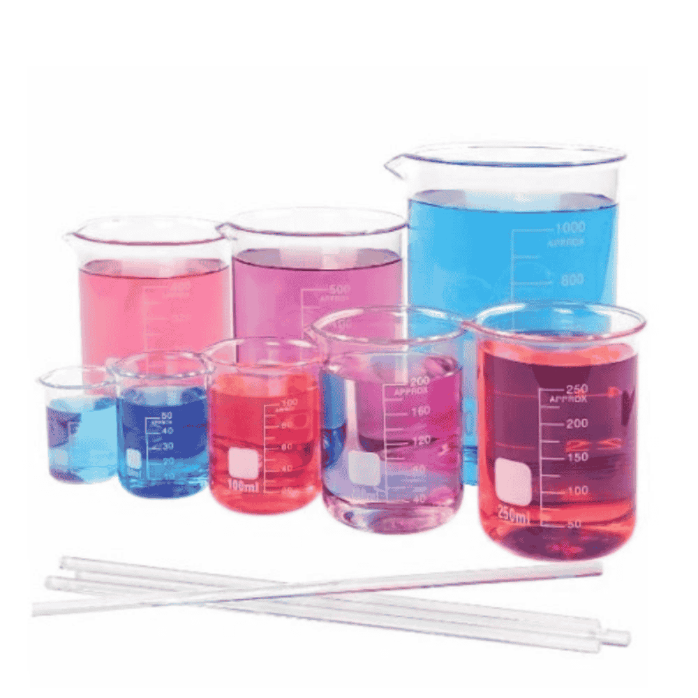 Low-Form-Boro3.3-Glass-Beaker-with-Spout-100ml-CA-11020100-1.png Thick Borosilicate Glass Graduated Low Form Beakers with Spout 100ml, Heat Resistant, CA-11020100 - Image 2
