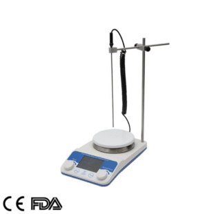 Digital Magnetic Stirrer Mixer Ceramic Coated Hot Plate Max Temperature 350℃ and 100-1500RPM, CA-HPS-340PII