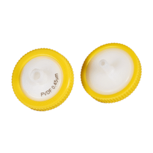 Syringe Filter Yellow PVDF Membrane in Multi Size, CA-PVDF-SF08