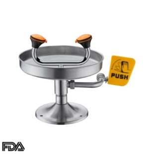 Removable Bench Mount Double Nozzle Emergency Eye Wash, CA-EWM-201