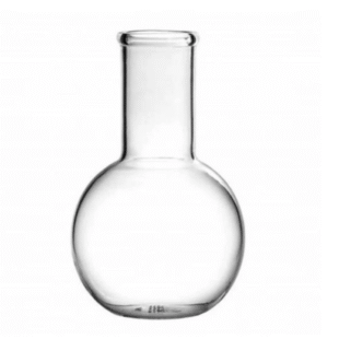 Short Wide Neck Borosilicate 3.3 Glass Boiling Flask 250ml, CA-11170250