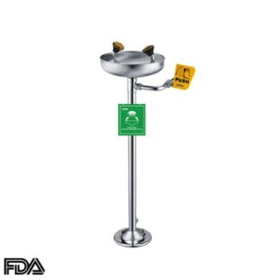 Stainless Steel Vertical Emergency Shower Face and Eye Wash, CA-EEWS-327