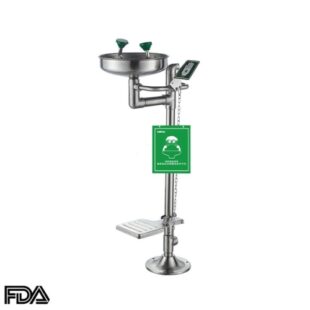 Vertical Stainless Steel Emergency Shower and Eyewash, CA-EEWS-314